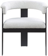 Romeo - Boucle Dining Chair With Black Base (Set of 2)