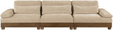 Turin - Chenille Fabric Upholstered Modular Sectional - Beige