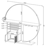 Casey - 2 Door Home Bar Storage Bar With Customizable Lighting - White