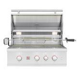 Summerset TRL Pro 32-in 3 Burner Built-In Propane Gas Grill w/ Rear Infrared Burner & Rotisserie Kit - TRLPRO32L