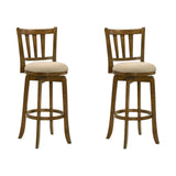 Wren - Modern Farmhouse Swivel Wood Bar Height Kitchen Bar Stool