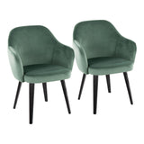 Buena - Dining Chair (Set of 2) - Black Wood Legs