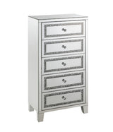 Noralie - Cabinet - Mirrored, Faux Diamonds