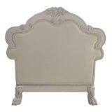 Dresden - Chair With 2 Pillows - Synthetic Leather & Bone White