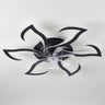 Flower Ceiling Fan With LED Dimmable Light, Flush Mount Ceiling Fan With Remote Control, Low Profile Design, 6 Speeds, Timing Function