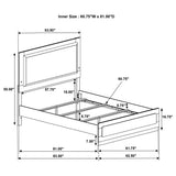 Sophia - Panel Bed With LED Headboard
