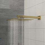 Modern 10" Square Rainfall Shower Head & Stainless Steel Wall Or Ceiling Mount Luxury Spa Shower Panel