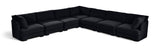 Hammond - Velvet Performance Fabric Upholstered 7 Piece Corner Sectional