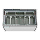 50 in. 9-Pan Gelato Dipping Cabinet Display Freezer with Sliding Glass Door, 13 cu. ft. (KM-GDC-49SD)