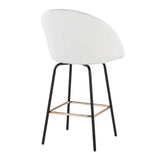Matisse - Fixed-Height Counter Stool (Set of 2) - Black Metal