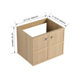 Modern Wall Mounted Bathroom Vanity With Soft Closing Doors