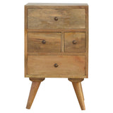 4 Drawer Multi Nightstand - Oak