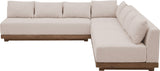 Solace - Olefin Performance Fabric 4 Piece Outdoor Patio Modular Sectional
