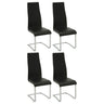 High Back Side Chairs Dining Chairs With Padded Upholstery (Set of 4)