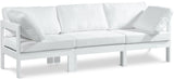 Nizuc - Outdoor Patio 3 Seat Modular Sofa With White Frame
