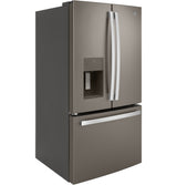 GE GFE26JMMES - 36 in. 25.6 cu. ft. French Door Refrigerator with Ice & Water Dispenser - Fingerprint Resistant Slate