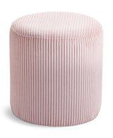 Roy - Round Microsuede Ottoman / Stool
