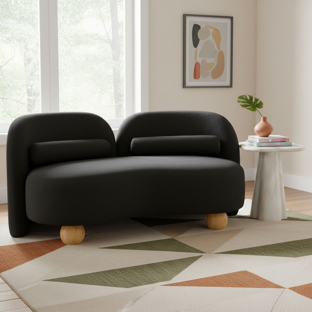Daphne - Chenille Loveseat