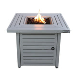 Propane Fire Pit Table - Antique Gray White