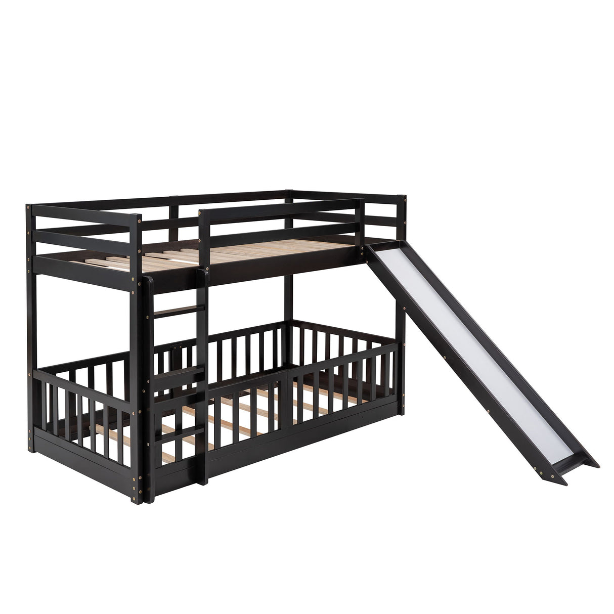 Bunk Bed With Convertible Ladder And Slide