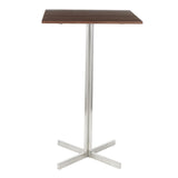 Fuji - Square Bar Table - Dark Brown