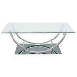 Danville - Rectangular U-Shaped Glass Top Table