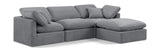 Indulge - Velvet 4 Piece Modular Sectional With Chaise