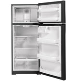 GE GTE18GTNRBB - 17.5 Cu. Ft. Top-Freezer Refrigerator - Black