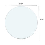 Round Tempered Glass Table Top