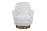 Teddy Swivel Barrel Chair, Swivel Accent Chairs Armchair For Living Room