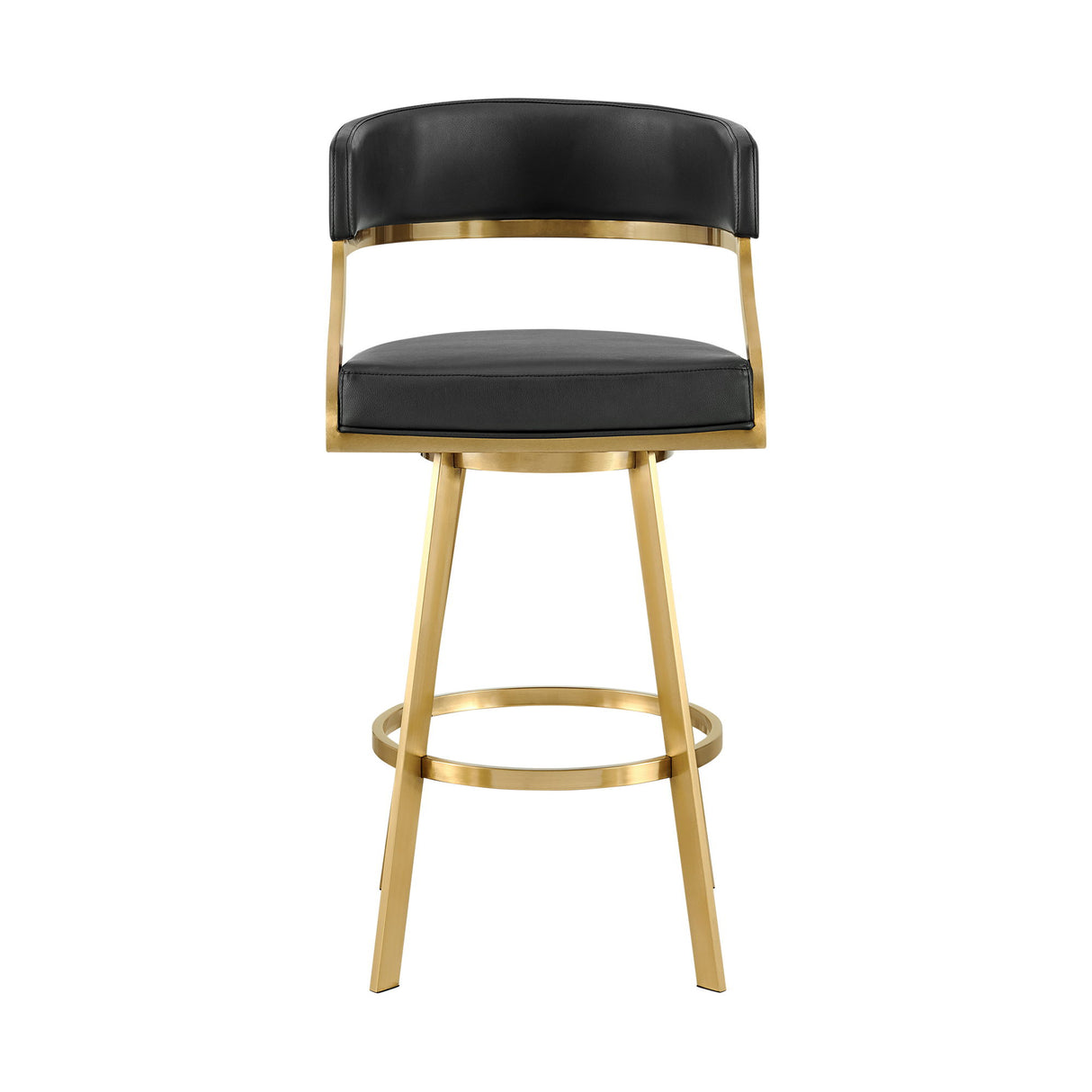 Saturn - Swivel Stool - Gold Legs