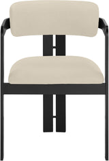 Aurum - Vegan Leather Upholstered Dining Chair With Graphite Black Base (Set of 2)