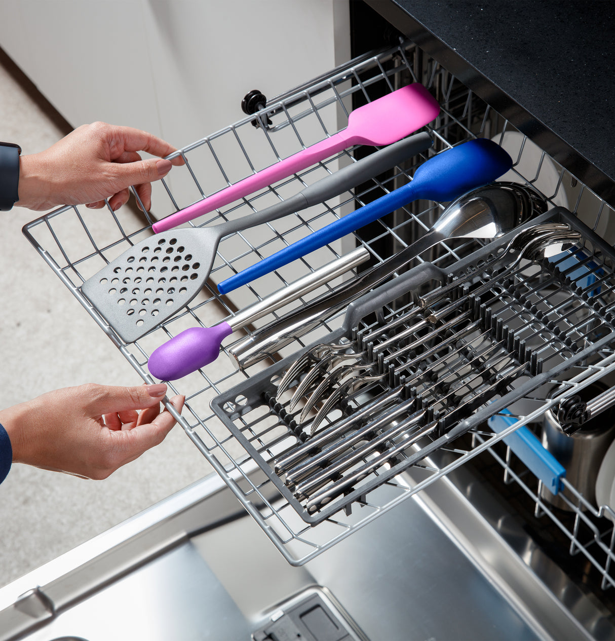GE Profile(TM) ENERGY STAR(R) Fingerprint Resistant Top Control Stainless Interior Dishwasher with Microban(TM) Antimicrobial Protection with Sanitize Cycle - (PDP715SYVFS)