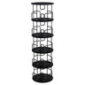 Rotating Bookshelf Tower 5 Tier Spinning 360 Degree Revolving Storage Shelf