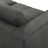 Clayton - Leather Loveseat With Track Arms