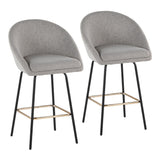 Matisse - Fixed-Height Counter Stool (Set of 2) - Black Metal