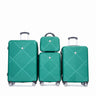 4 Piece Lightweight Suitcase, Makeup Box, Aircraft Wheels