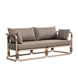 Baja - 4-Piece Outdoor Conversation Set With Cushions - Brown Eucalyptus