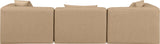 Cube - Modular 3 Piece Sofa - Tan
