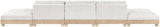 Turin - Chenille Fabric Upholstered Modular Sectional - White