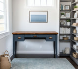 Nantucket - Writing Desk - Blue Denim, Whiskey