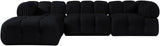 Orin - Velvet 4 Piece Modular Sectional With Chaise