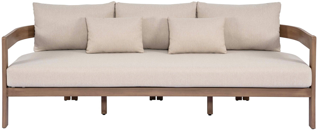 Newport - Water Resistant Fabric 86.75" Upholstered Outdoor Patio Sofa