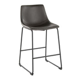 Duke - 26" Fixed-Height Stool - Black Metal