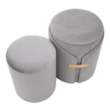 Dahlia - Nesting Ottoman (Set of 2)