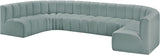 Arc - Faux Leather Modular U-Shaped Sectional