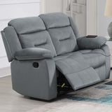 Contemporary Living Room Set With Pillow Arms And Headrest Support