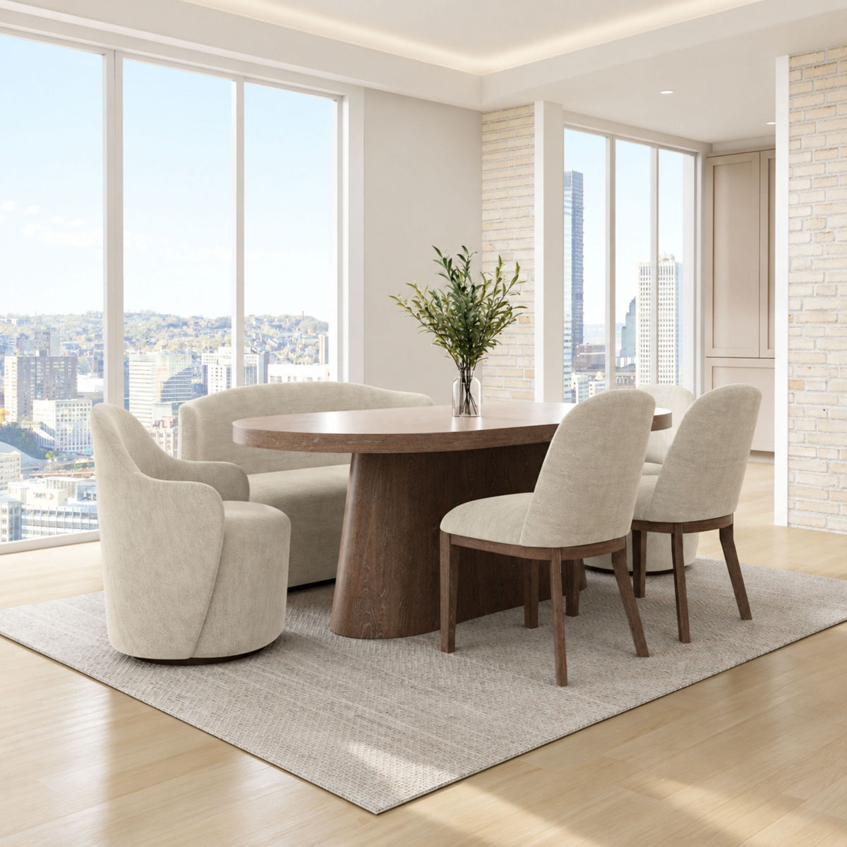 Cocoa - Swivel Barrel Chair With 360° Rotation - Ivory