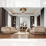 HD-9004 - 3 Piece Sofa Set - Beige