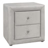 Nightstand, Storage Drawer Versatile Use, Upholstered, Transitional